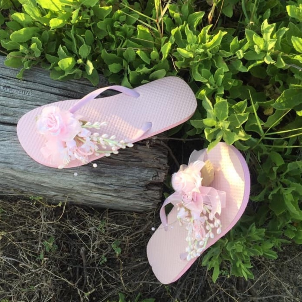 Quinceañera flip flops